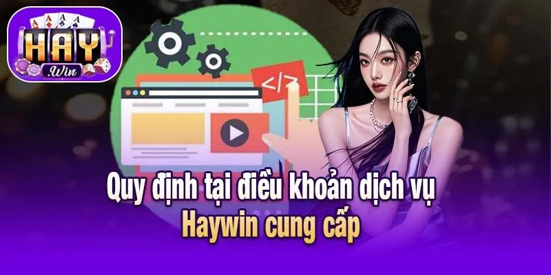 Quy định tại điều khoản dịch vụ Haywin cung cấp