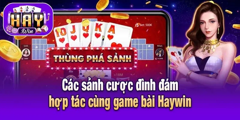 Các sảnh cược đình đám hợp tác cùng game bài Haywin